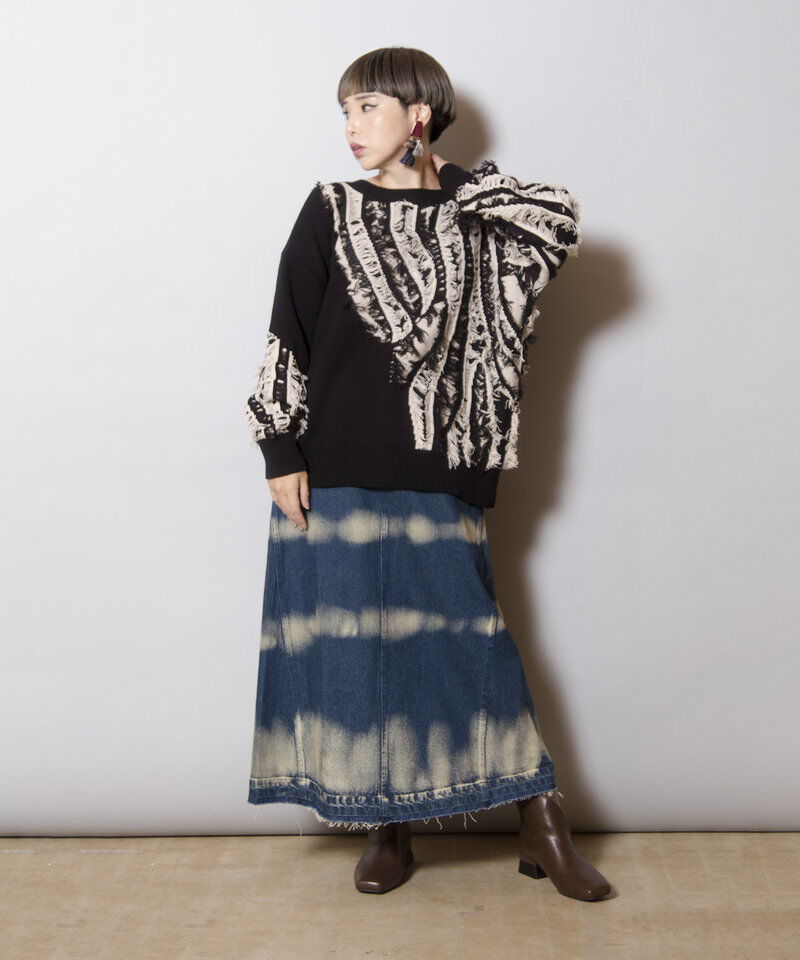  「2WAYジャガードニットカーディガン」|ニット・セーター|