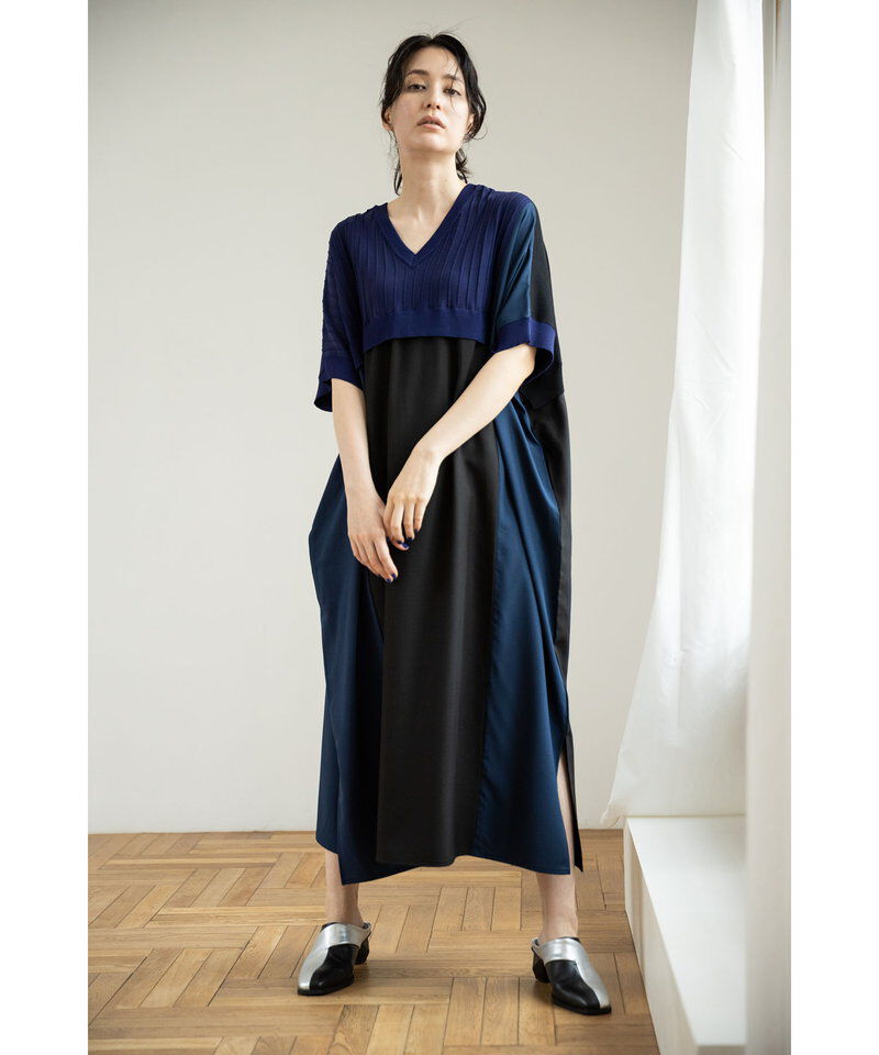  「2WAY切替ニットワンピース」|ワンピース|