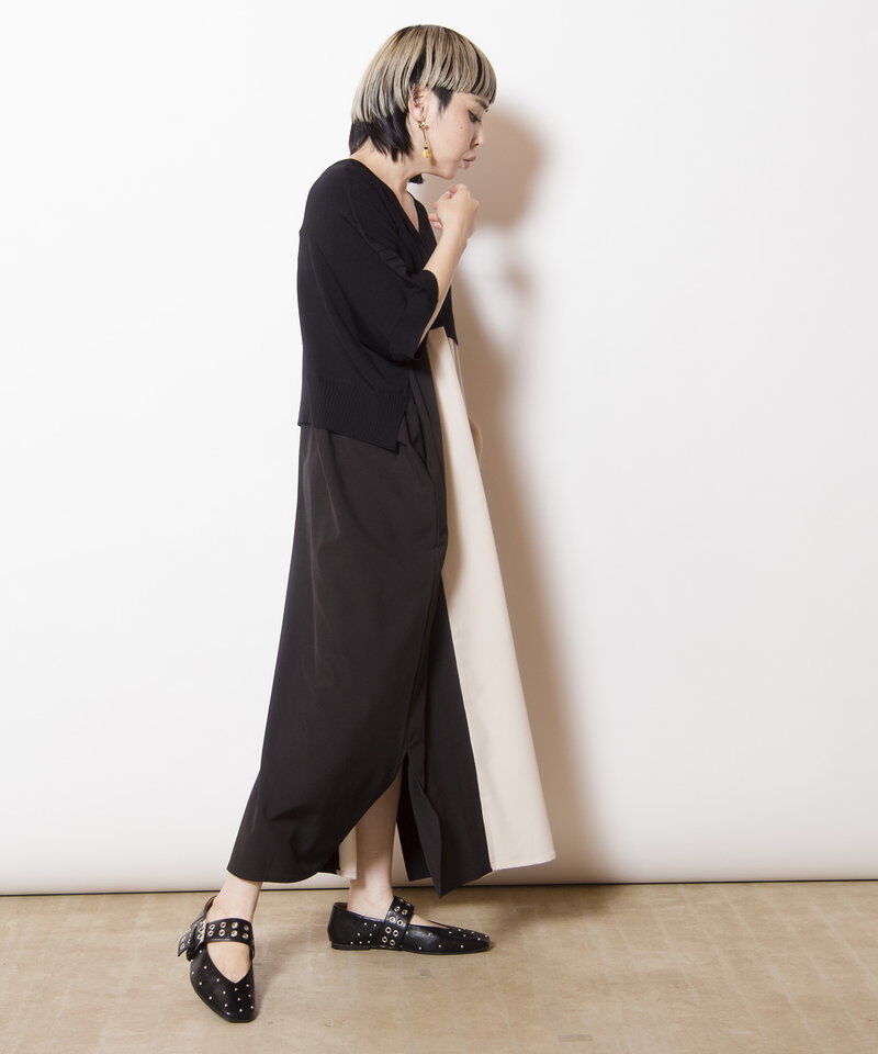  「2WAY切替ニットワンピース」|ワンピース|