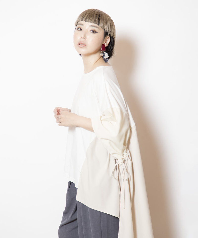  「サイドギャザープルオーバー」|シャツ・ブラウス|