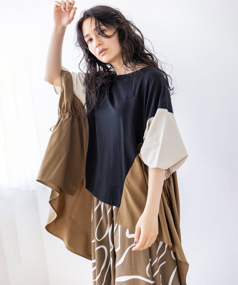  「サイドギャザープルオーバー」|シャツ・ブラウス|