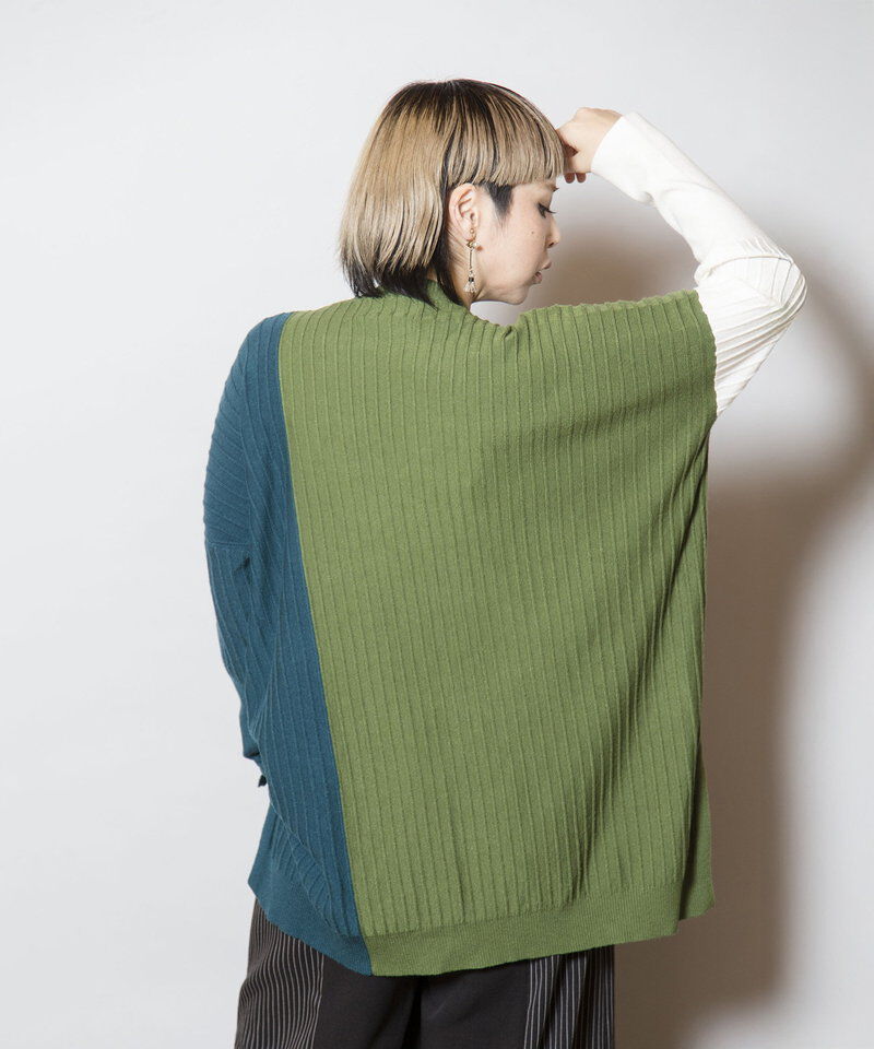  「切替ニットプルオーバー」|ニット・セーター|