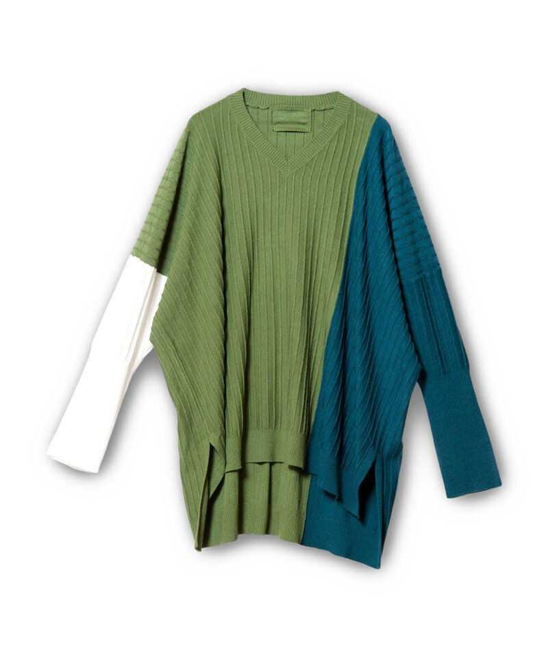  「切替ニットプルオーバー」|ニット・セーター|