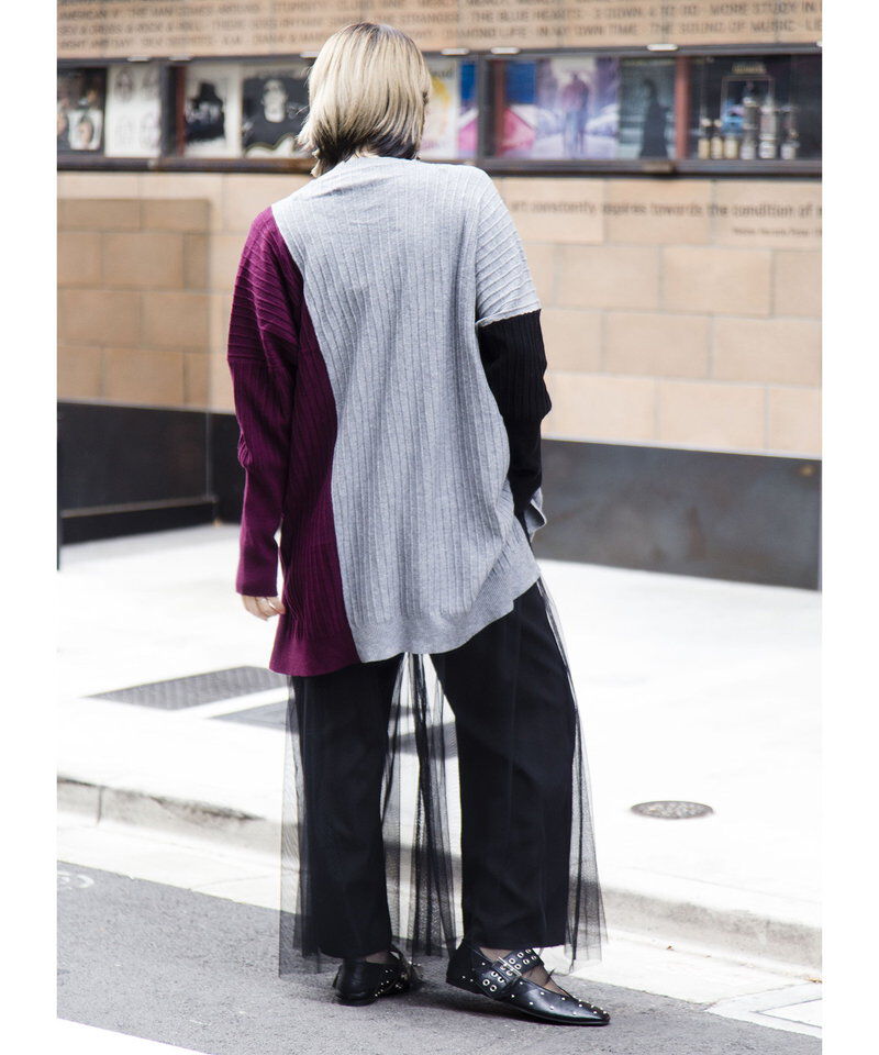  「切替ニットプルオーバー」|ニット・セーター|