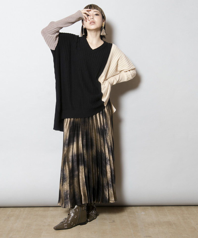  「切替ニットプルオーバー」|ニット・セーター|