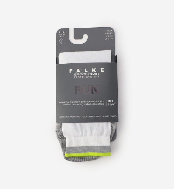 FALKE 「FALKE ERGONOMIC SPORT SYSTEM | 16233 RU4 SHORT REFLECT SOCKS MEN」|ソックス|WHITE系1