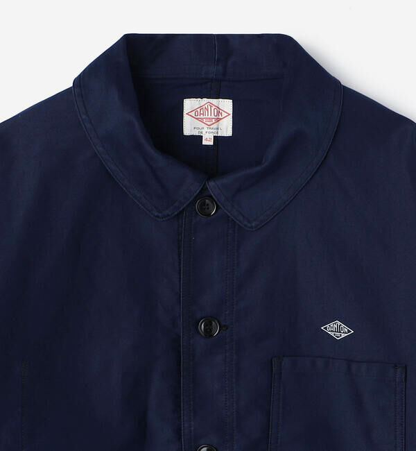 DANTON「DANTON | コットンモールスキン ワイドカバーオール MEN」|デニムジャケット|