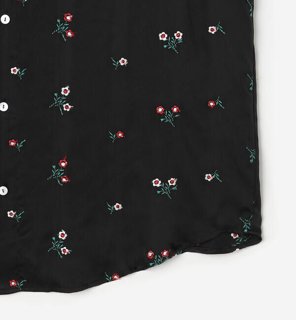  「TICCA | フラワーエンブロイダリー 長袖シャツ WOMEN」|シャツ・ブラウス|