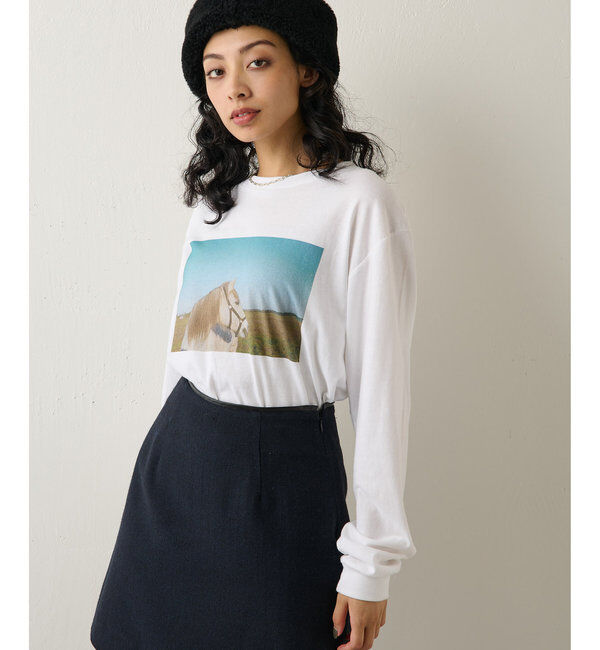  「フォトロングスリーブTシャツ」|Tシャツ・カットソー|オフホワイト