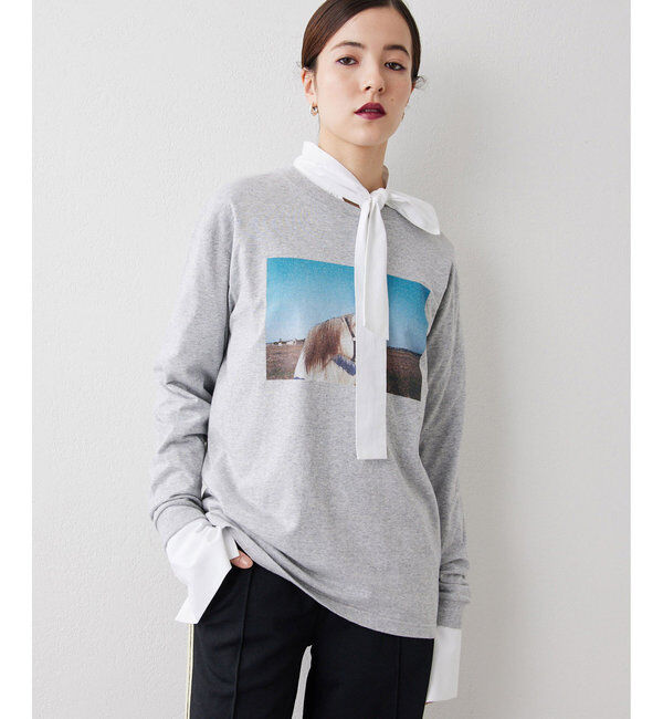  「フォトロングスリーブTシャツ」|Tシャツ・カットソー|グレー