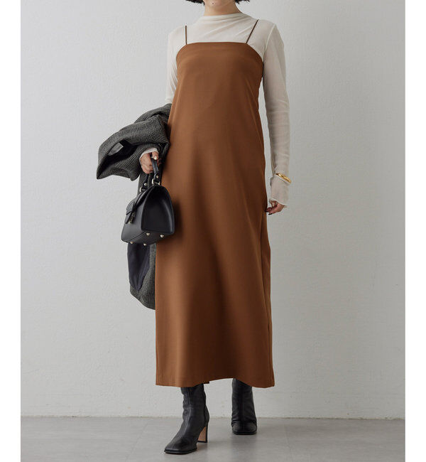  「キャミワンピース」|ワンピース|ブラウン