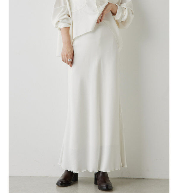  「テンセル(TM)繊維使用ロングスカート」|スカート|