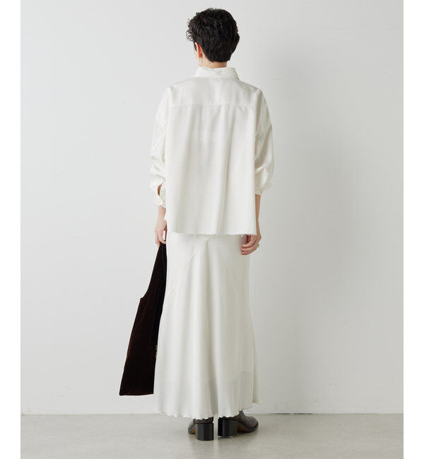  「テンセル(TM)繊維使用ロングスカート」|スカート|