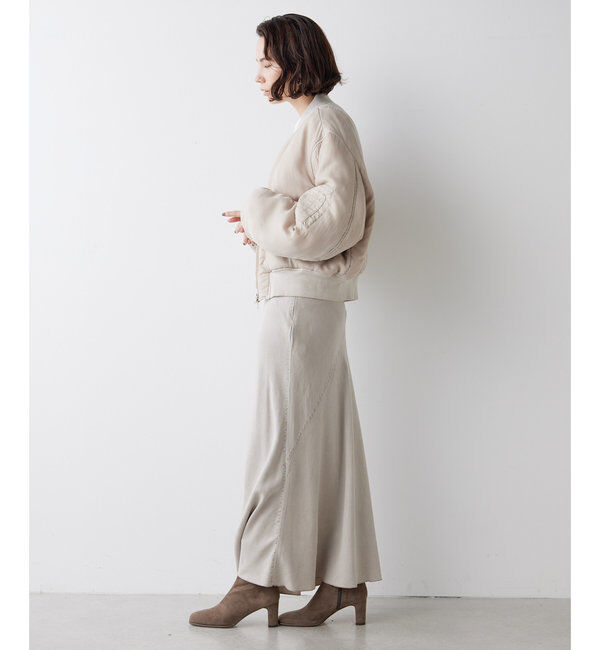  「テンセル(TM)繊維使用ロングスカート」|スカート|