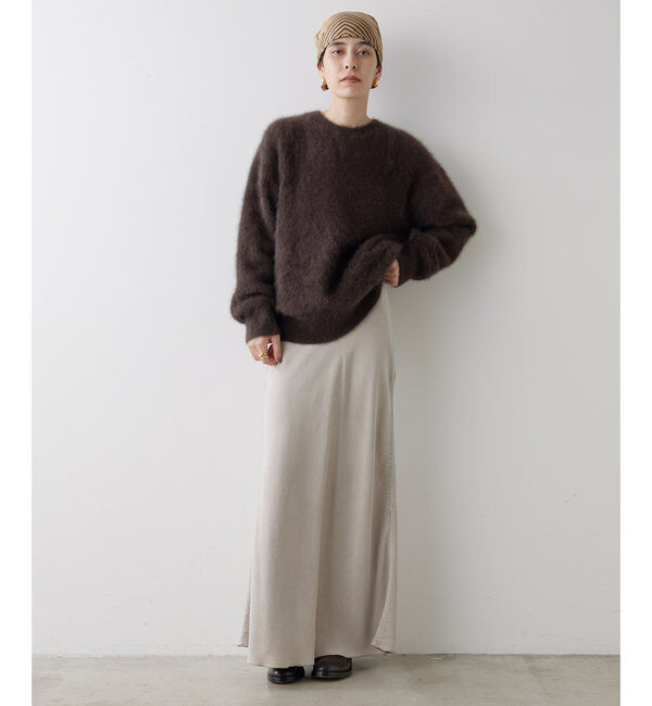  「テンセル(TM)繊維使用ロングスカート」|スカート|