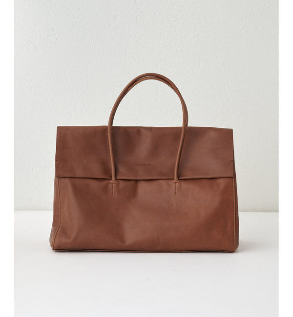 Hoaw.「【Hoaw.】ヴィンテージ加工フラップボストンバッグ」|トートバッグ|