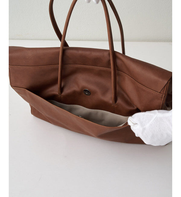 Hoaw.「【Hoaw.】ヴィンテージ加工フラップボストンバッグ」|トートバッグ|