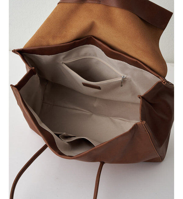 Hoaw.「【Hoaw.】ヴィンテージ加工フラップボストンバッグ」|トートバッグ|