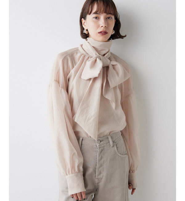  「オーガンザボウブラウス」|シャツ・ブラウス|