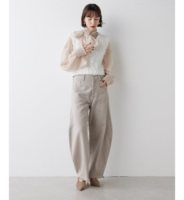  「オーガンザボウブラウス」|シャツ・ブラウス|