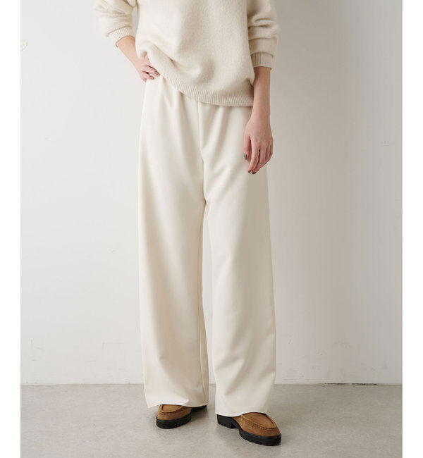  「ダブルクロスイージーパンツ」|チノ|オフホワイト