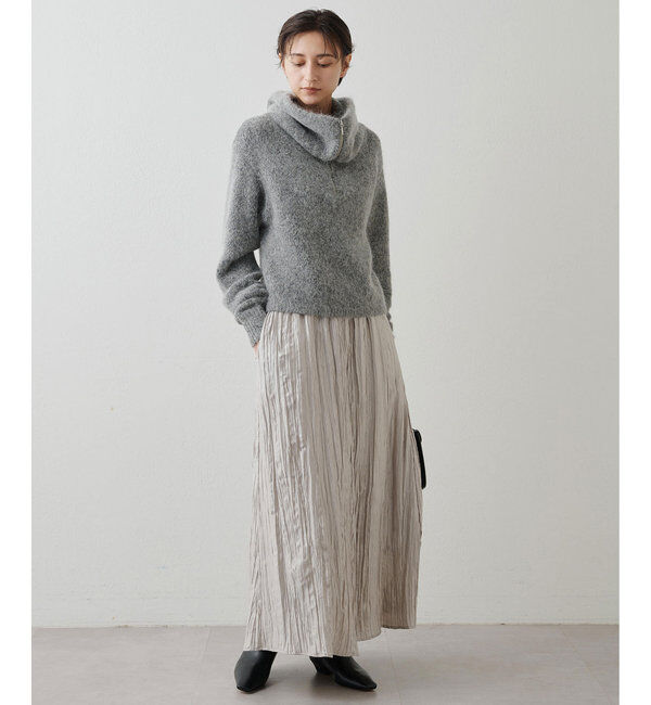 THE PAUSE「【THE PAUSE】ハーフジッププルオーバー」|ニット・セーター|