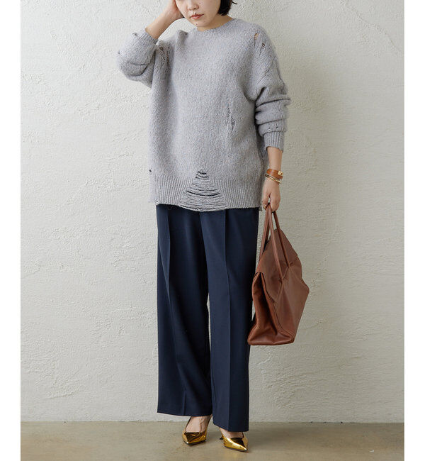  「ワイドタックパンツ」|チノ|