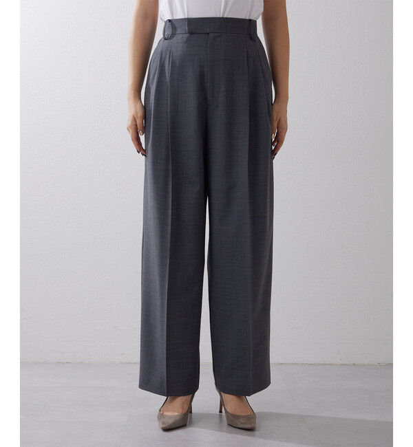  「ワイドタックパンツ」|チノ|