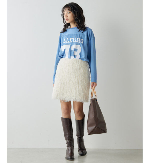  「シャギーミニスカート」|スカート|