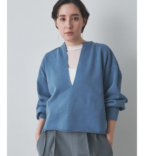  「ピグメントスウェットVプルオーバー」|Tシャツ・カットソー|