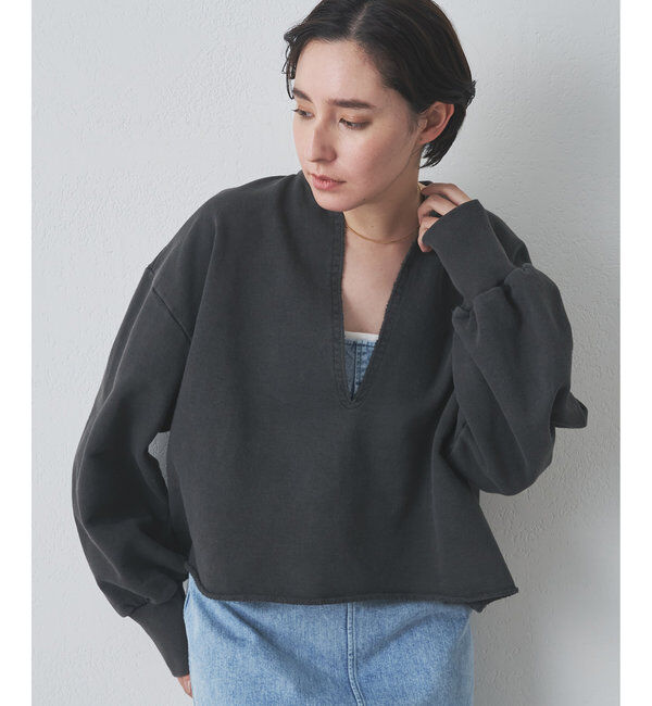  「ピグメントスウェットVプルオーバー」|Tシャツ・カットソー|