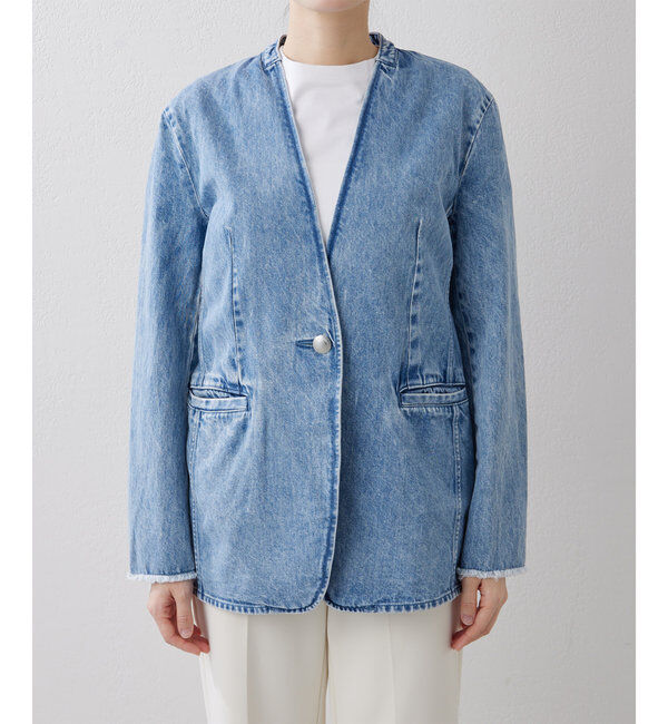  「DENIMノーカラージャケット」|その他|