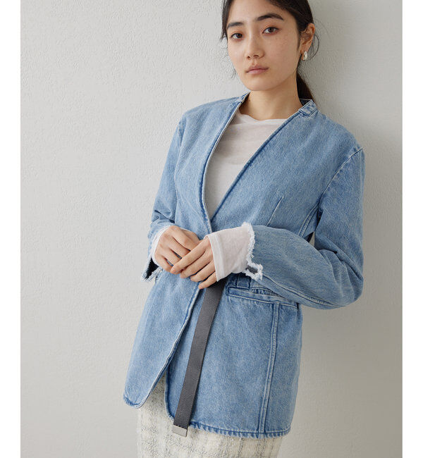 「DENIMノーカラージャケット」|その他|