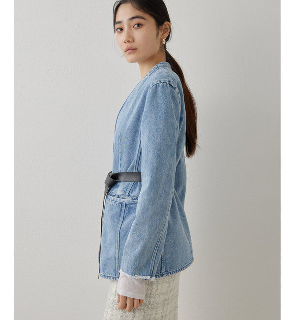  「DENIMノーカラージャケット」|その他|
