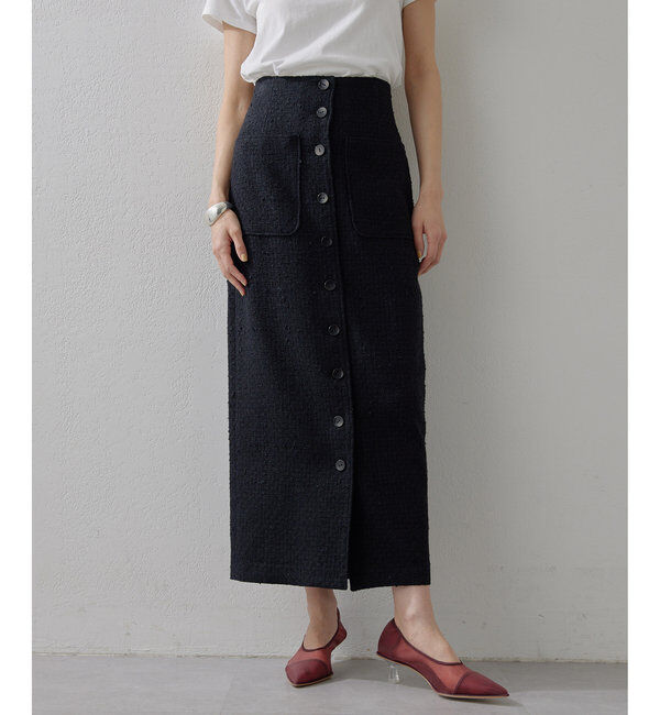  「フロントボタンスカート」|スカート|