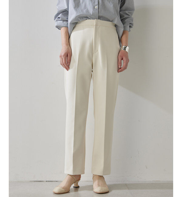  「ダンボールセンタープレスパンツ」|チノ|オフホワイト