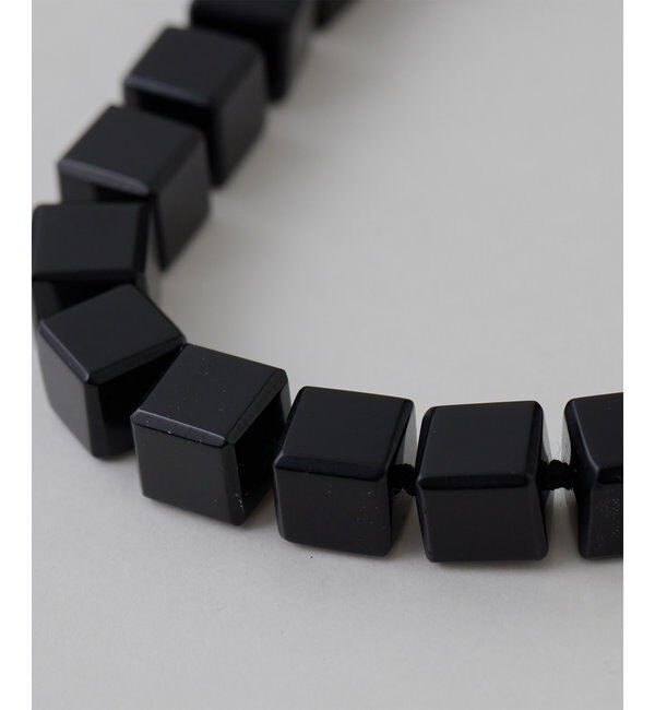 Hoaw.「【Hoaw.】Black agate stoneネックレス」|リング|