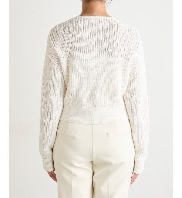  「【Drawing Numbers】ビッグ釦クルーネックカーディガン」|ニット・セーター|