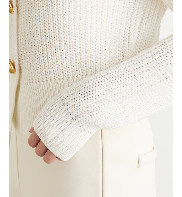  「【Drawing Numbers】ビッグ釦クルーネックカーディガン」|ニット・セーター|