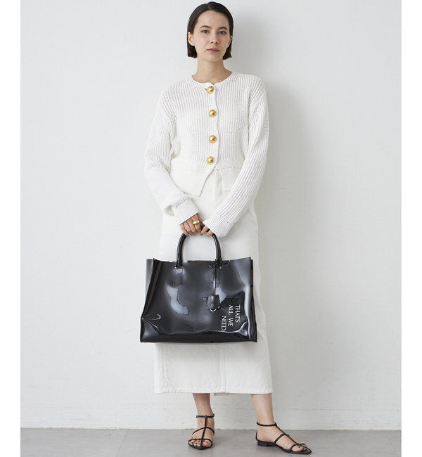  「【Drawing Numbers】ビッグ釦クルーネックカーディガン」|ニット・セーター|