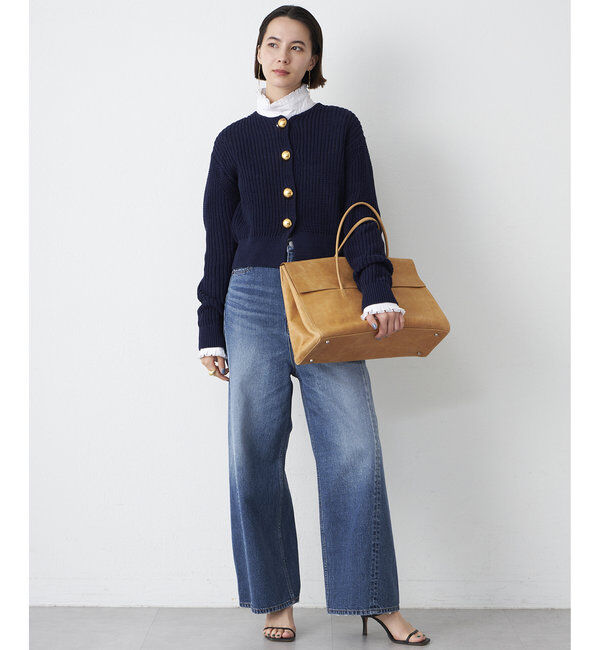  「【Drawing Numbers】ビッグ釦クルーネックカーディガン」|ニット・セーター|