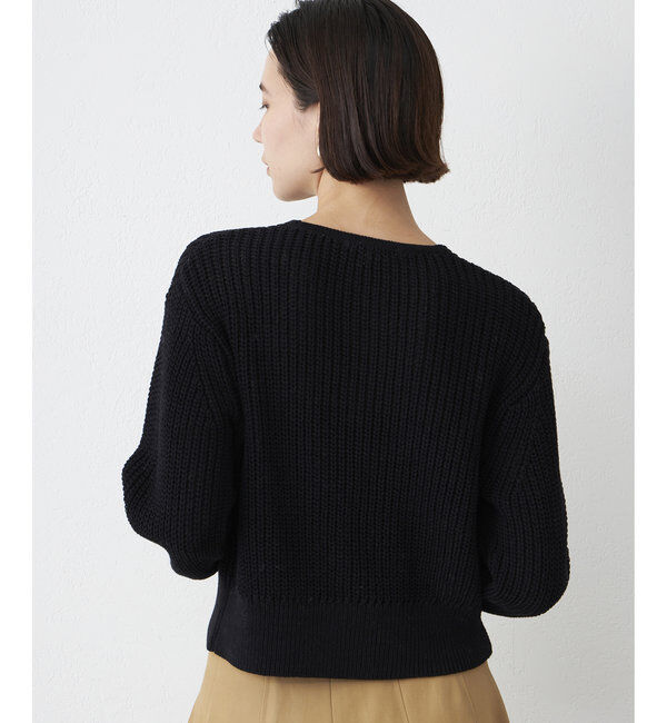  「【Drawing Numbers】ビッグ釦クルーネックカーディガン」|ニット・セーター|