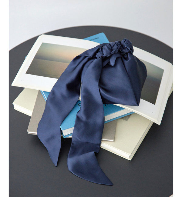  「【TENDRESSE STUDIO】SILK KNOTT BAG」|トートバッグ|ネイビー
