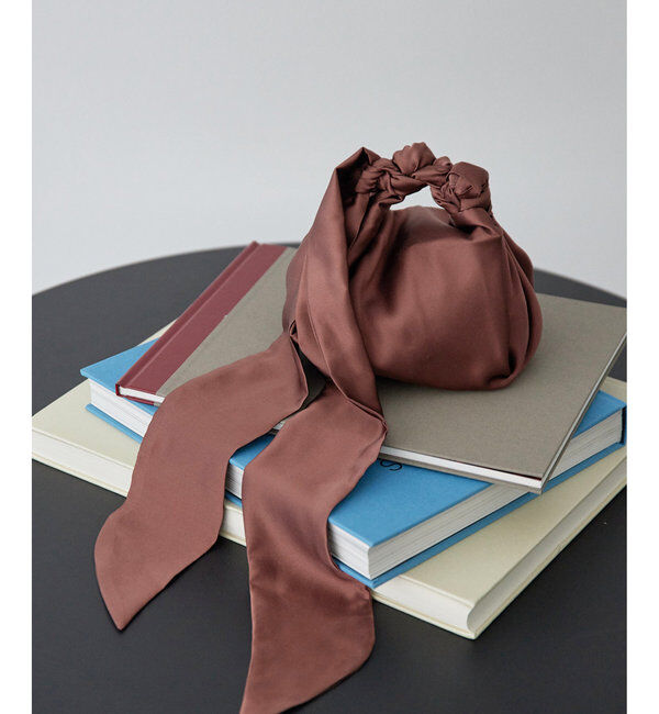  「【TENDRESSE STUDIO】SILK KNOTT BAG」|トートバッグ|ブラウン