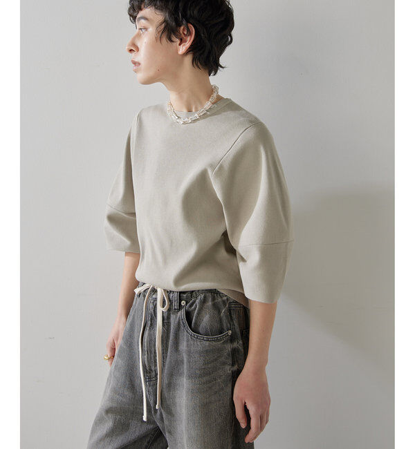  「シルエットスリーブプルオーバー」|ニット・セーター|