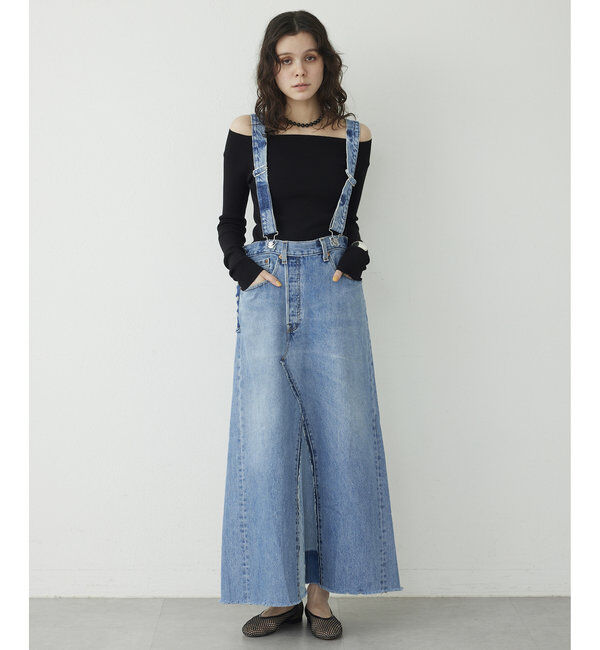  「【Jeanie Blue】SUSPENDERスカート」|ワンピース|