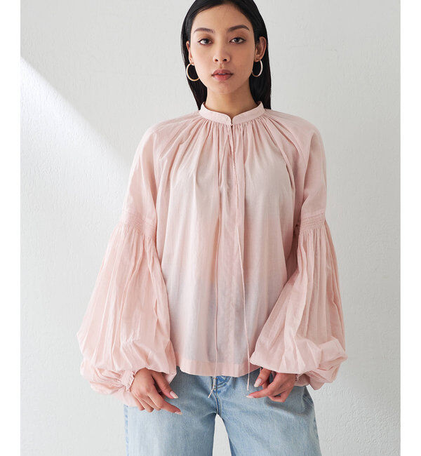  「ローンギャザーブラウス」|シャツ・ブラウス|