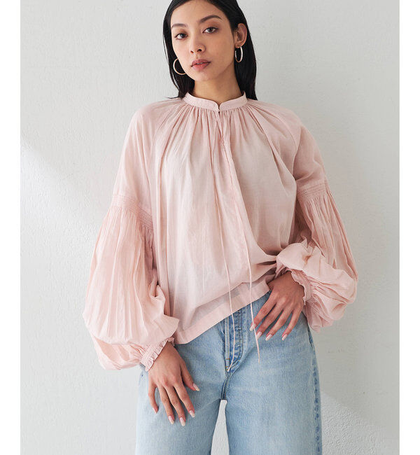  「ローンギャザーブラウス」|シャツ・ブラウス|