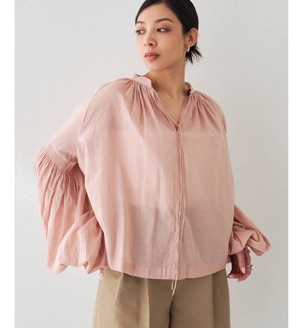  「ローンギャザーブラウス」|シャツ・ブラウス|