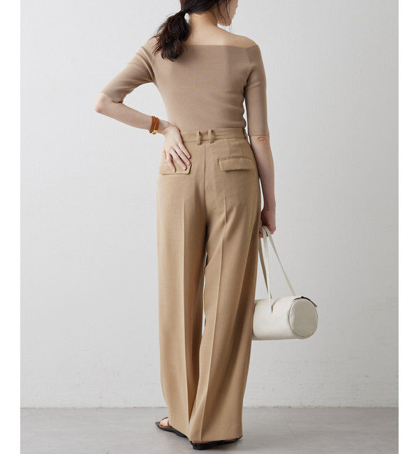 THE PAUSE「【THE PAUSE】オフショルハーフスリーブプルオーバー」|ニット・セーター|